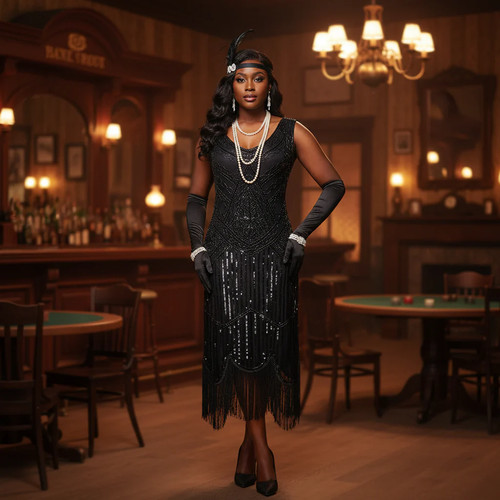 Glamorous flapper gatsby - flapper,