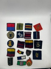 Various Military Cloth Badges / Sew on Patches - job lot 20 - Used (B8)