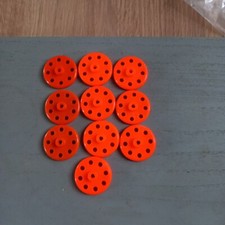 Meccano Cogs - Red x 10