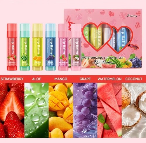 Lip balm set multi pack - 6x,