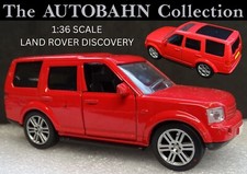 2004-2009 LAND ROVER DISCOVERY 3 IN RED; 1:36 SCALE DIECAST COLLECTORS MODEL 4x4