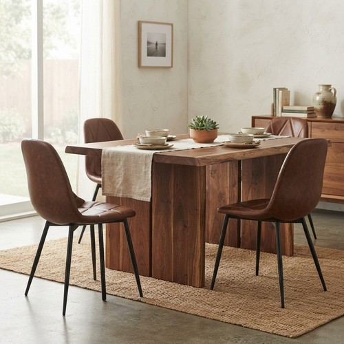 Contemporary faux leather - faux,
