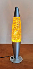 Retro Gold Glitter Lava Lamp