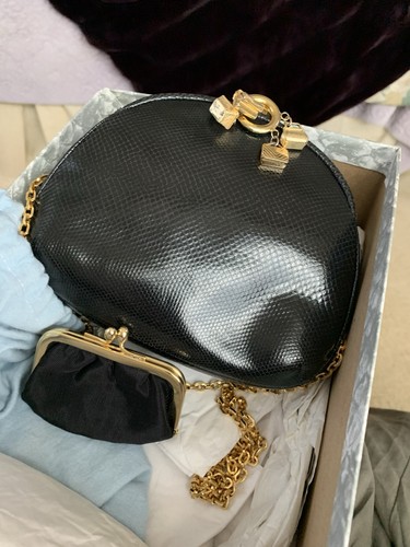 Judith leiber black karung - leiber,