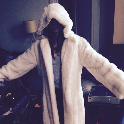New white mink faux - new,