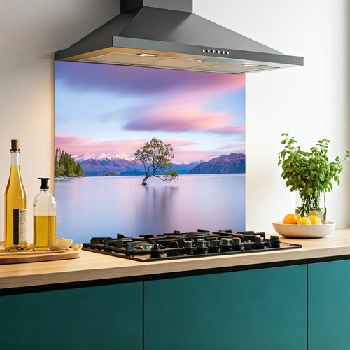 Printed glass kitchen - printed,