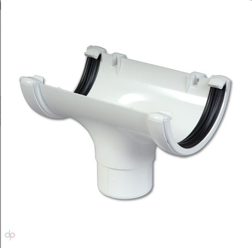 White half round - white, guttering