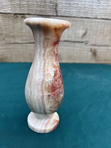 Vintage pink red banded onyx - pink,