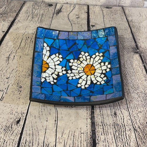 20cm blue daisy flower - 20cm, square