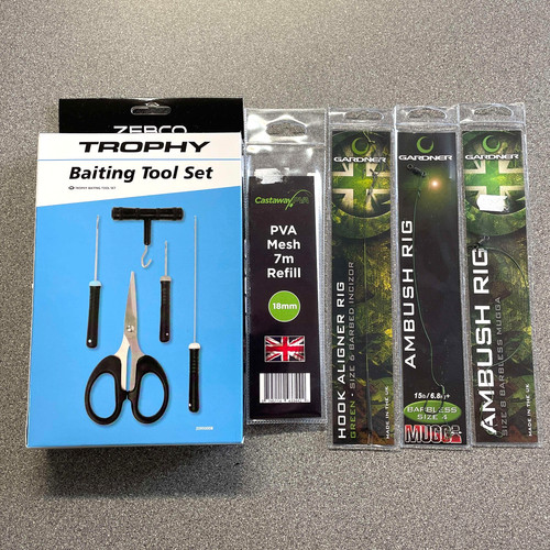 Carp fishing baiting tools - tools, set