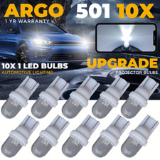 10x T10 501 Led White W5w Car