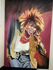Tina turner oil painting - turner,