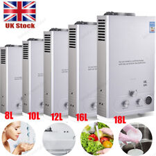 8L-18L LPG Propane Gas Tankless Instant Hot Water Heater Boiler With Shower Kit