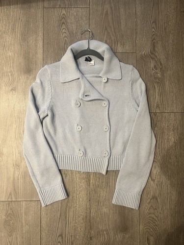 Pastel blue button - blue, up
