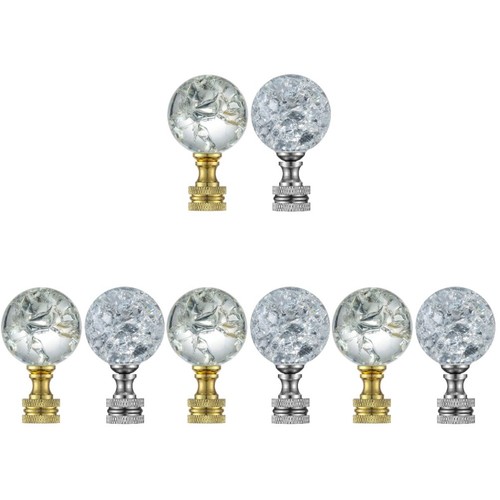 Reusable glass lamp finial - reusable,