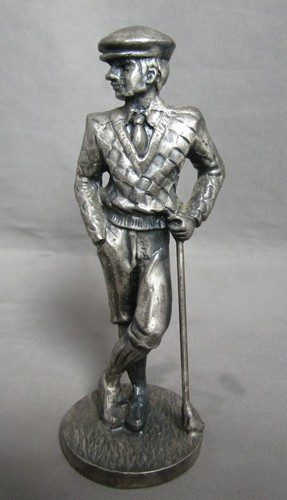 Golfer figurine wearing flat - figurine,
