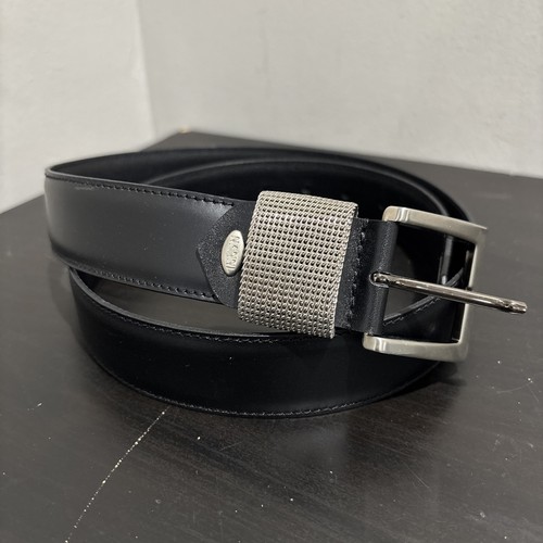 Nanni italy black leather - nanni, belt
