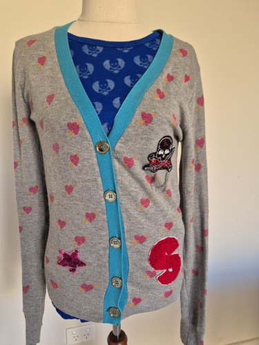 Vintage siren cardigan grey - cardigan, 8
