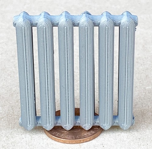 Dolls house silver plastic - silver, non