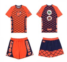 Albino and Preto X NESM Rash Guard SS & Loose Short No Gi Uniform American