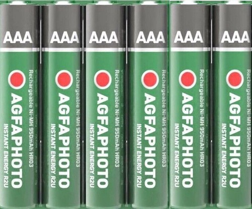 Aaa rechargeable batteries - 6x,