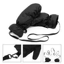 Mens Womens Outdoor Ski Thick Duck Down Gloves Mittens Hiking Winter Warm Gloves