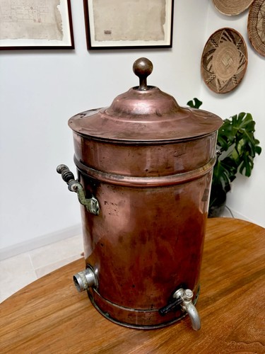 Vintage copper tea - copper, urn