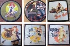 nose art  sexy ww2 pin up girl airplane bomber MILITARY ARMY SEW IRON ON PATCH