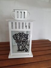 14 In Vintage shabby chic hanging/freestanding elephant theme tea light holder