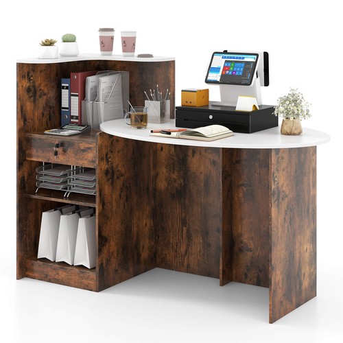 Reception desk lockable - w/,