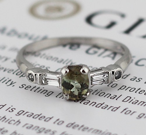 Gia certified vintage platinum - certified,