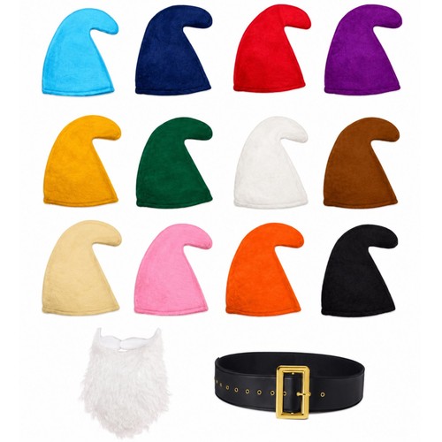 Gnome hat beard belt - hat, w/