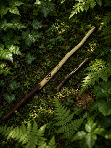 Silver birch wand - silver,