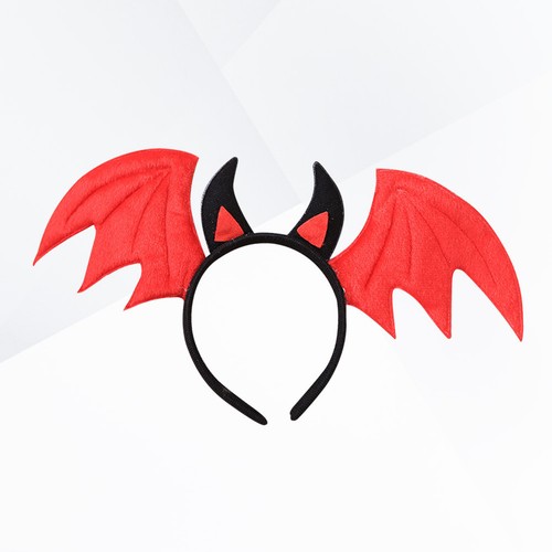 Red halloween headband bat - halloween,