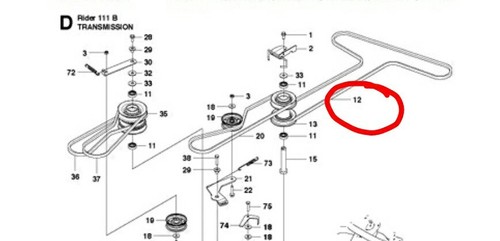 Husqvarna 5895314 deck belt - 5895314-01,