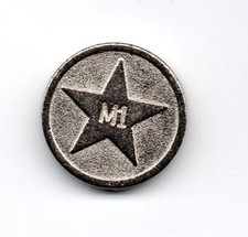 M1 Tokens Old style Round £1 Vending Meter Coin for Lockers,Shopping Trolley etc