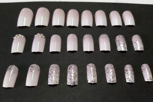 False nails pink french - nails,