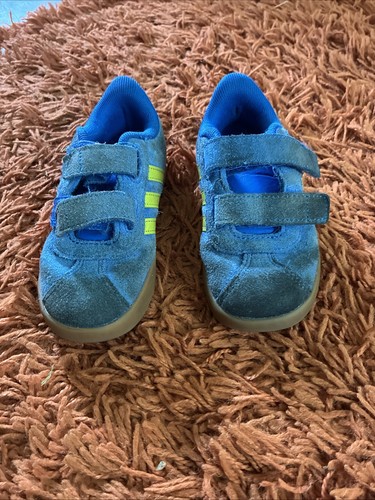 Adidas blue with yellow - with,