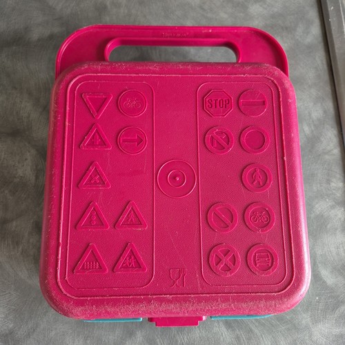 Vintage tupperware red lunch - vintage,