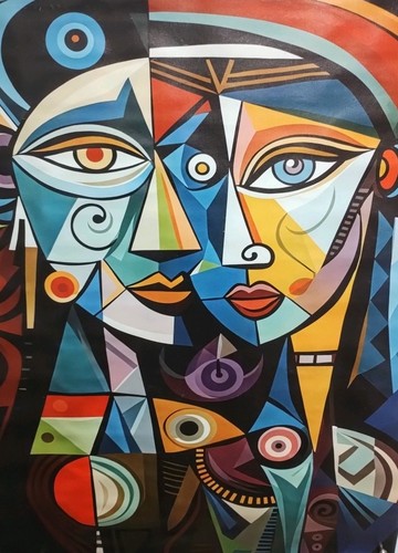 Picasso inspired huge poster - huge,