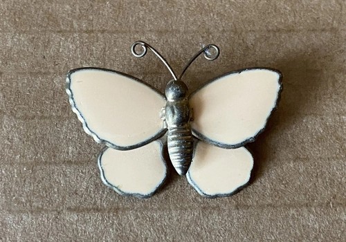 Vintage enamel butterfly pin - vintage,