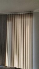 Optima Dimout Warm Stone Vertical Blind 32 pieces. Each 8.9cm width x 231cm drop