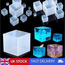 Clear Silicone Cube Molds