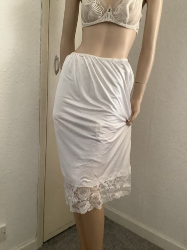 Vintage white sheer silky - white,