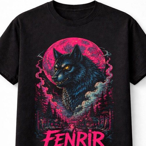 Fenrir wolf viking - viking, ragnarok