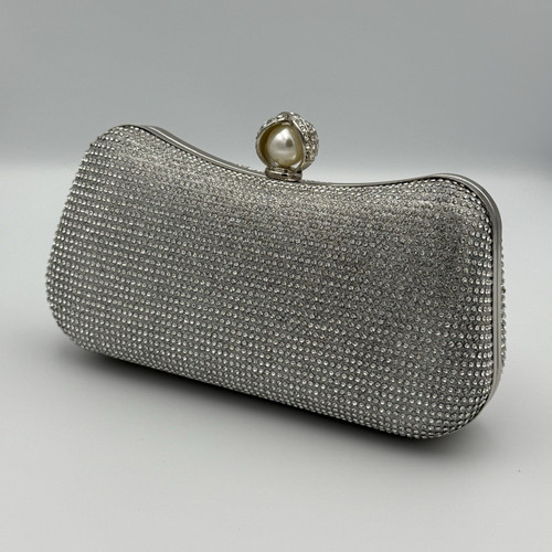 Silver rhinestone metallic - silver,