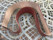 4x 3M 410 Linishing Belts 100mm W Aluminium Oxide P120 Sanding Bandfacer Resin