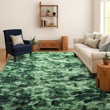 Dark Green Soft Fluffy Shaggy