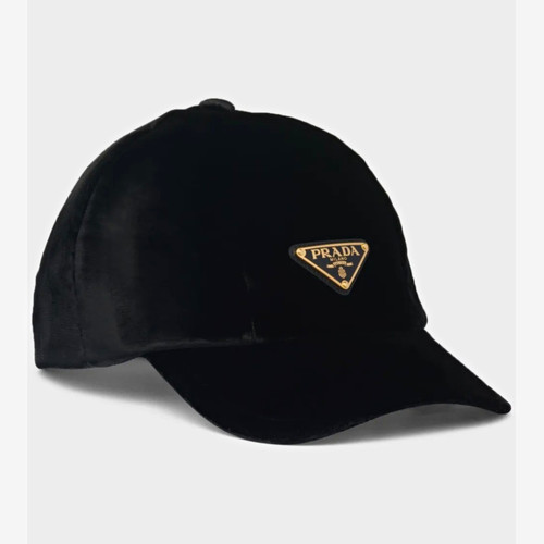 Prada black nylon baseball cap - baseball,