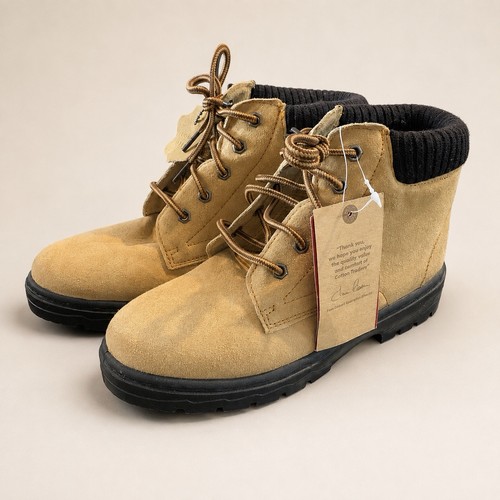 Cotton traders tan real suede - cotton,